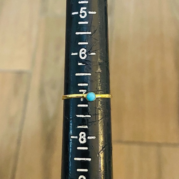 Dainty Sleeping Beauty Turquoise Ring 💙 - Picture 4 of 4